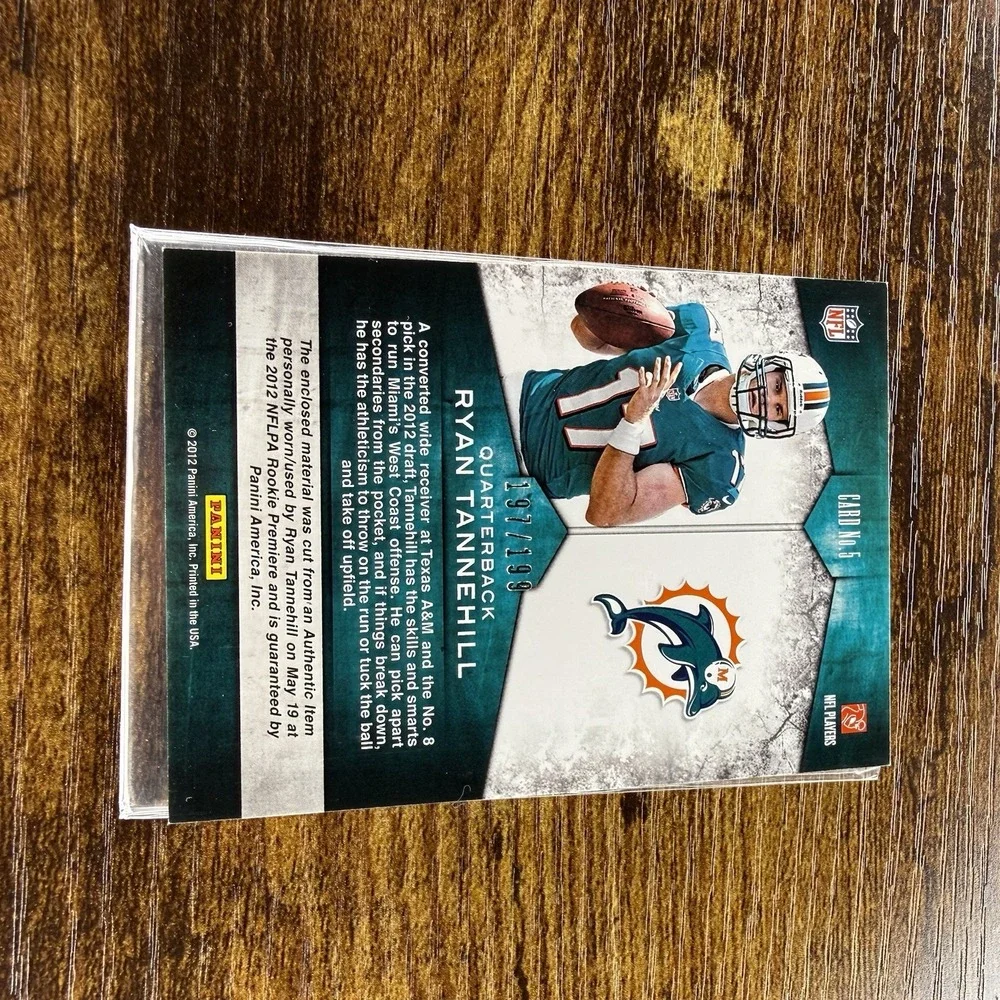 2012 Panini Momentum - Rookie Team Threads Materials Ryan Tannehill #5 Combo...